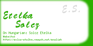 etelka solcz business card